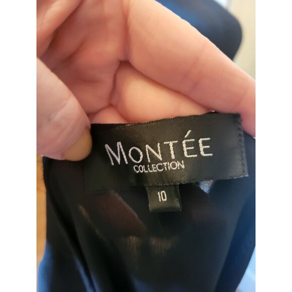 Vintage Sheer Beaded Black Cardigan Rhinestone Clasp Montee 10 Whimsygoth Glam P - Picture 8 of 8